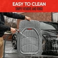 thumbnail image 6 of MOTOR TREND & BDK Heavy Duty Gray Rubber Car Mats Full Set - Universal Trim-To-Fit All Weather Floor Mats - Floor Mats for Car Accessories - Front & Back Interior Floor Mats for Truck Accessories, 6 of 7