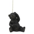 thumbnail image 2 of Ebros Set of 2 Ceiling Fan Metal Pull Chain with Adorable Innocent Forest Black Bears Hand Crafted Resin Knob Handle 3" High Rustic Western Country Cabin Lodge Woodlands Bear Animal D, 2 of 4