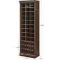 thumbnail image 2 of Garvee Tall Shoe Cabinet, 10-Tier Freestanding Shoe Organizer with 27 Cubbies & Tall Boots Storage, Entryway Shoe Storage Cabinet for Closet, Hallway, Living Room, Brown, 2 of 7