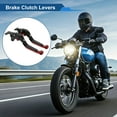thumbnail image 2 of Short Long Brake Clutch Levers for Kawasaki ZX7R/ZX7RR 1989-2003 Adjustable Motorcycle Handlebar Brake Lever Aluminum Alloy Black Handle Red End, 2 of 6