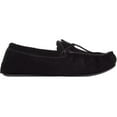 thumbnail image 4 of SNUGRUGS Men's Rubber Sole Suede Sheepskin Moccasin Slippers - Black - US 14, 4 of 7