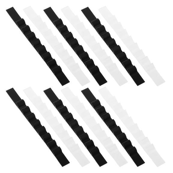 ETEREAUTY 200-Pack Clear Non-Skid Hanger Grips with Adhesive for Plastic, Wire, and Wooden Clothes Hangers