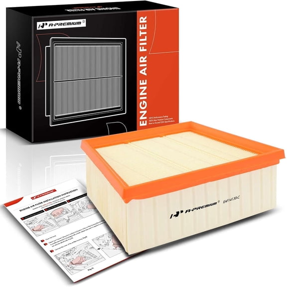 A-Premium Engine Air Filter Compatible with Ford EcoSport 2018 2019 2020 2021 2022, 1.0L 2.0L, Flexible Panel, Replace# GN1Z9601A