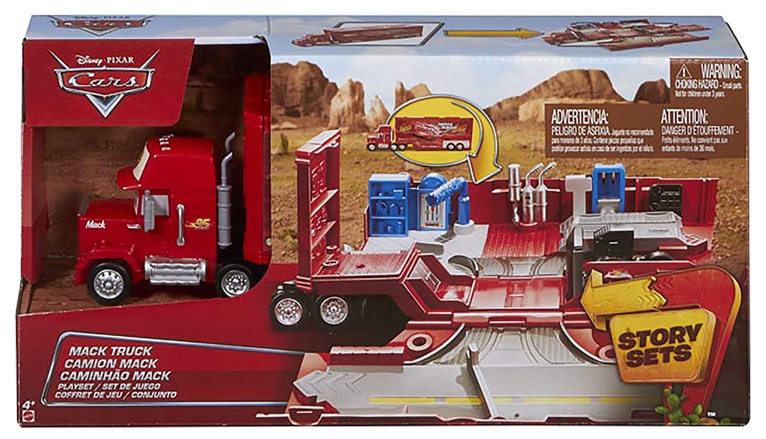pixar mack truck transporter