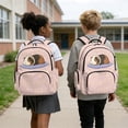 thumbnail image 5 of Xixirimido Guinea Pig Stars Print 17" Kids Backpack for Girls Large School Bags for Middle/High School Students Multi-pocket Book Bag for Elementary, 5 of 8