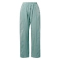 thumbnail image 4 of WILLBEST Pantalones Casuales para Mujer: Pantalones Holgados de Cintura Alta con Bolsillos y Cordones, con Diseño de Patchwork a Rayas, para Uso Diario y Relax. Grande, 4 of 4