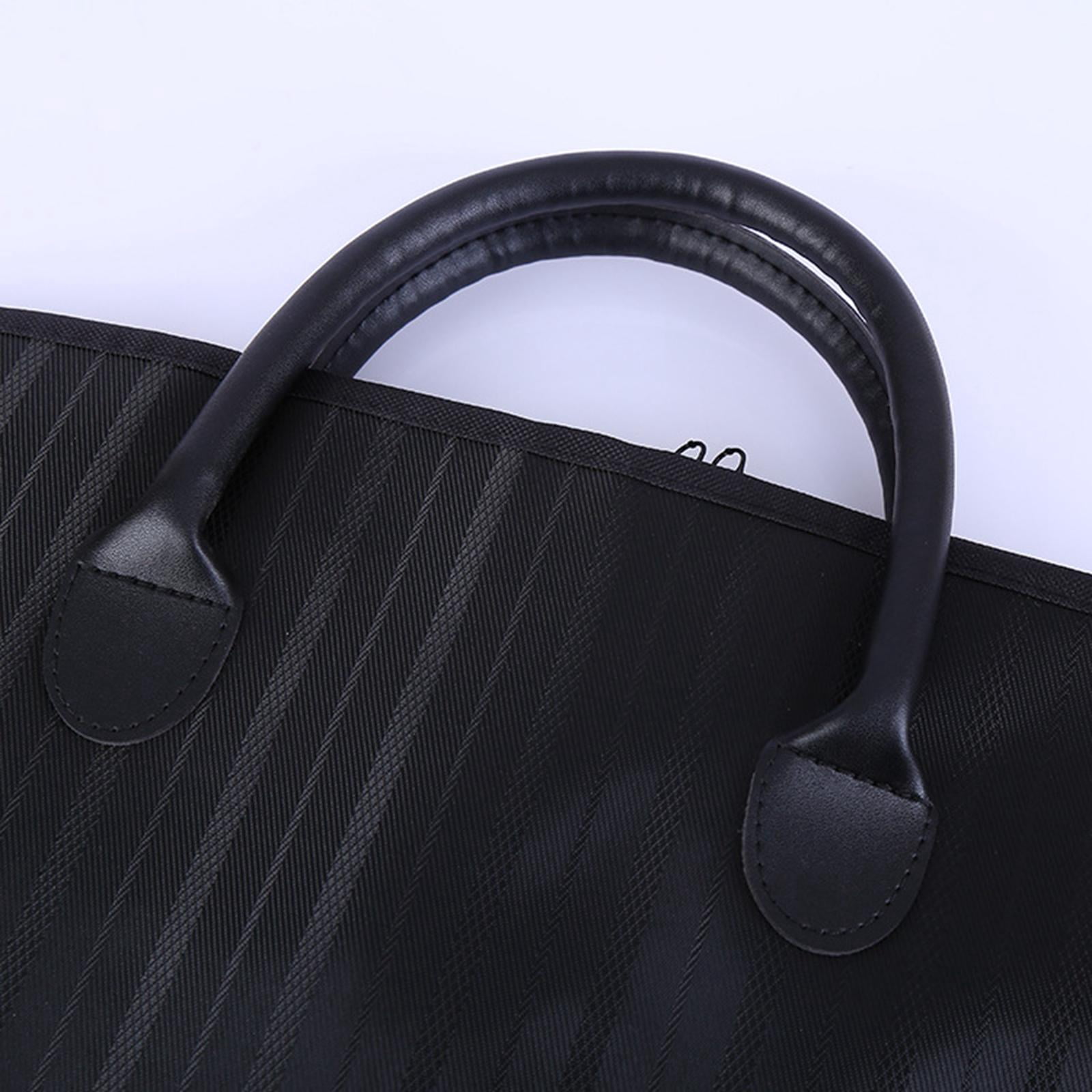 Fiocias Garment Bag Foldable Hanging Bag Hanging Clothes Suit Bag Men Suit Garment Cover black