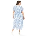 thumbnail image 4 of Vestido midi con estampado floral Roman Fashion /Tallas Extras, 3833 (Azul marino) azul marino 42, 4 of 7