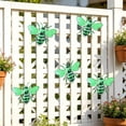 thumbnail image 1 of Adorno colgante de hierro para jardín – Adorno de mariposa de metal pintado a mano para valla exterior, patio o terraza – Artesanía rústica resistente a la intemperie, 1 of 6