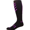 thumbnail image 2 of MOXY Socks Knee-High Black with Pink/Purple Ultimate VEKTR Premium Cushioned ..., 2 of 3