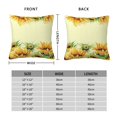 thumbnail image 3 of Rateoe Sunflowers On A Yellow Background Pattern Throw Pillow Cover Premium Pillow Stuffer Sham Square for Decorative Cushion Bed Couch Sofa(Pillow insert not included), 3 of 8