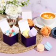thumbnail image 4 of Favor Boxes Jutom Mini 100 unidades moradas con cinta dorada (5 x 5 x 5 cm), 4 of 7