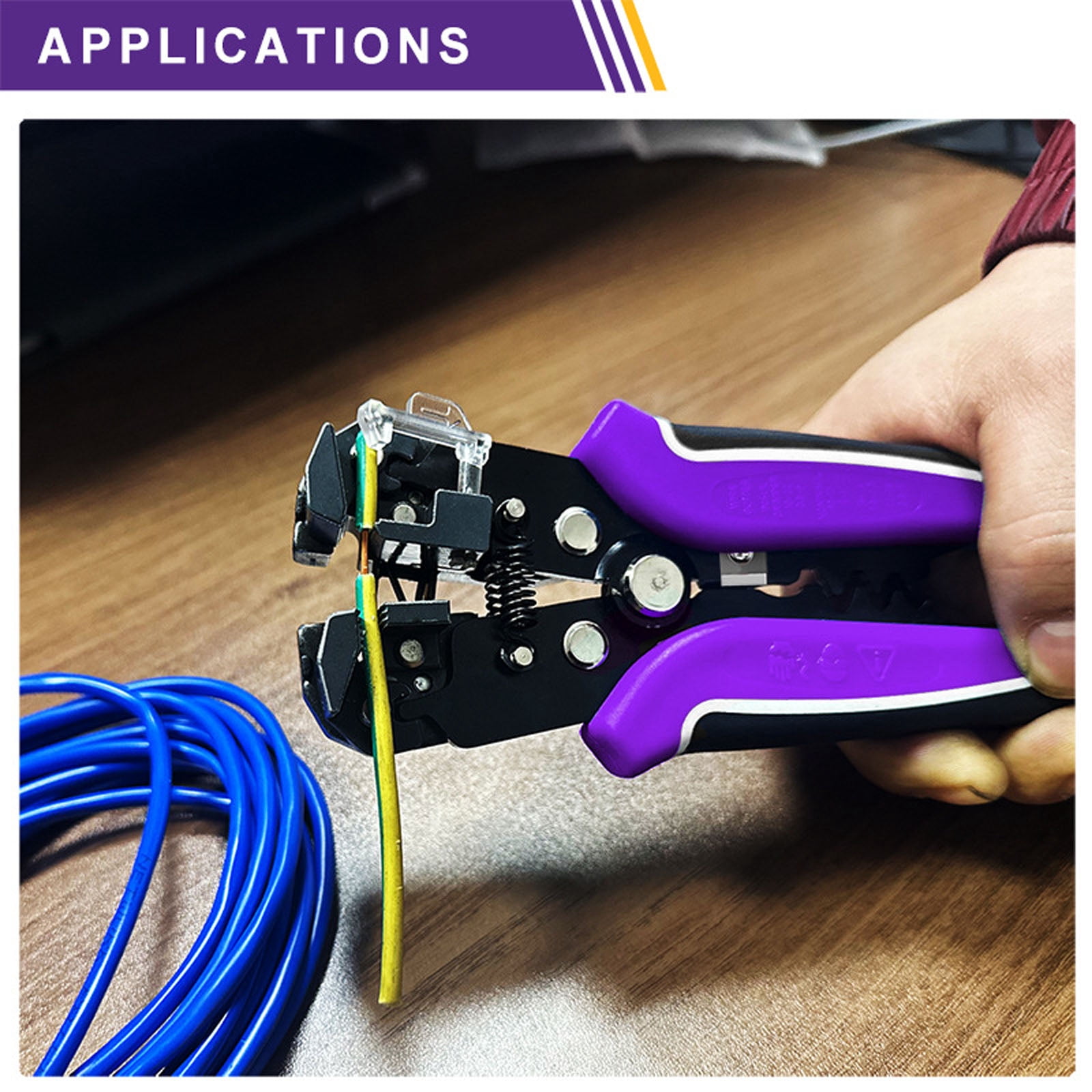Durability Iron Alloy Alloy Wire Stripper For Long Term Use Wire Cutter Crimper Suitable For Multiple Repair Tasks