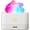 White, variant on ABCISI Essential Oil Diffuser, 4 Modes Mist Humidifier with 7 Colors Flame Light, 180ml Air Humidifiers for Bedroom, Home, Office, Auto-Off Protection (White)