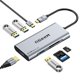 thumbnail image 1 of Adaptador HDMI USB C Hub QGeeM 7 en 1 Tipo C Hub a HDMI 4k 3 puertos USB 3.0, 1 of 8