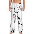 thumbnail image 2 of Lsque Cute Cow and Milk Stains Print Men's Pajama Pants, Lounge Pant - Comfortable Home Wear,Elastic Waistband, Stylish Design-XX-Large, 2 of 9