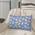 thumbnail image 5 of Pofeuu Corgi Print Polyester Microfiber Plush Pillowcases, Super Soft and Cozy Pillow Case Covers with Envelop Closure（Pillow core not included）-20"x30", 5 of 6