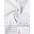 thumbnail image 3 of BALEAF Women's Short Sleeve Workout Shirts Breathable Mesh Back Quick Dry UPF 50+ T-Shirts Crewneck Gym Running Hiking Tops White L, 3 of 7