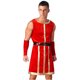 thumbnail image 4 of Trajes medievales de la Guardia Real del Renacimiento para hombre, bata sin mangas a rayas con cinturón y muñequeras, traje de Cosplay de terciopelo para Halloween, 4 of 5