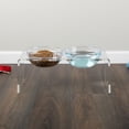 thumbnail image 4 of PETMAKER Elevated Dog and Cat Bowls Set - 7.1in Tall Acrylic Dog Bowl Stand, 4 of 11