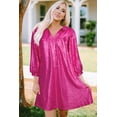 thumbnail image 6 of U.Vomade 'Flamboyant Leopard Mini Dress - Bold Red Collar, Trendy Babydoll', 6 of 8