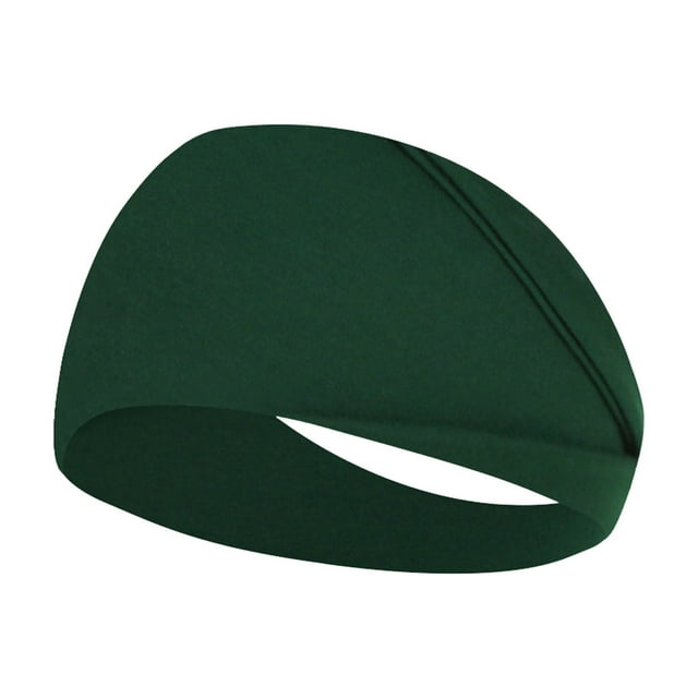 XASZHN Bandeaux Élastiques de Sport pour Femmes Yoga Course Antidérapants Vert Armée_004 Taille Unique
