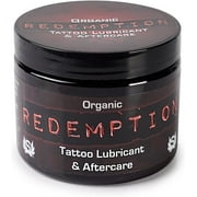 Organic Tattoo Lubricant, Barrier and Aftercare All in One - Natural Tattoo Care Formula for Use During and After Tattoo - 6 Ounce Jar