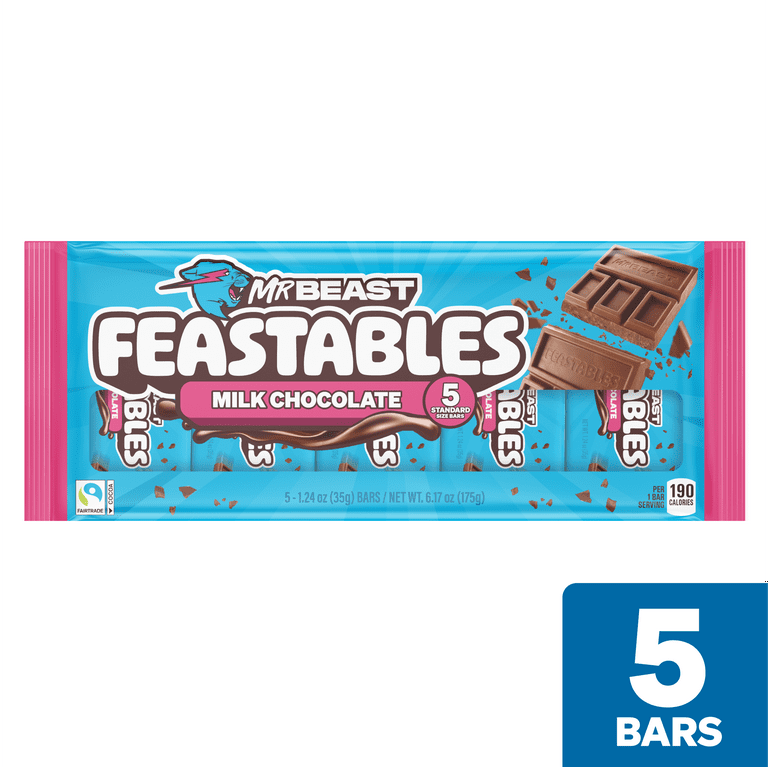 Feastables MrBeast Reformulated Milk Chocolate Bar, Creamier