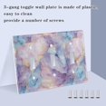 thumbnail image 3 of Yayeee Toggle Light Switch Wall Plate 2-Gang 4.56"x4.48" Decorative Outlet Cover, Purple Marble Pattern, 3 of 7