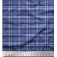 thumbnail image 1 of Soimoi Cotton Poplin Fabric Plaid Check Printed Fabric 1 Yard 56 Inch Wide, 1 of 3