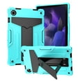thumbnail image 5 of Allytech SM-X200/X205/SM-X207 Case for Galaxy Tab A8 2022, PC + TPU Protective Typing & Viewing Angle Folio Stand Kidsproof Case for Samsung Galaxy Tab A8 10.5 inch 2022 Released, Aqua+Black, 5 of 5