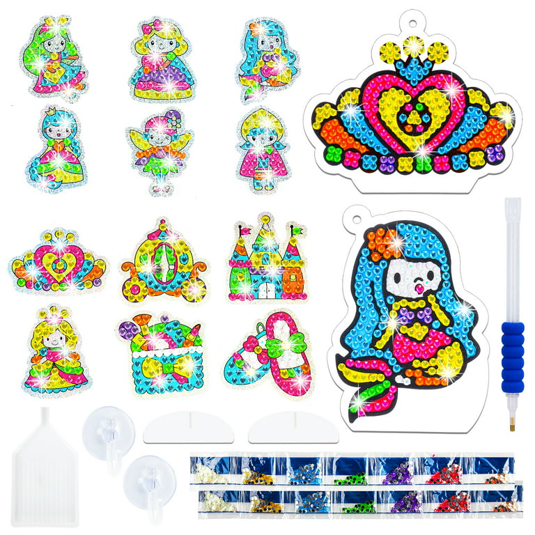 Dream Fun DIY Diamond Stickers for 2 3 4 5 Kids Unicorn Gem Stickers Gifts  for Girls Age 6 7 8 Art Crafts Painting Kits Decoration Set Toys for 3-8  Year Old Girls Boys Birthday Present 