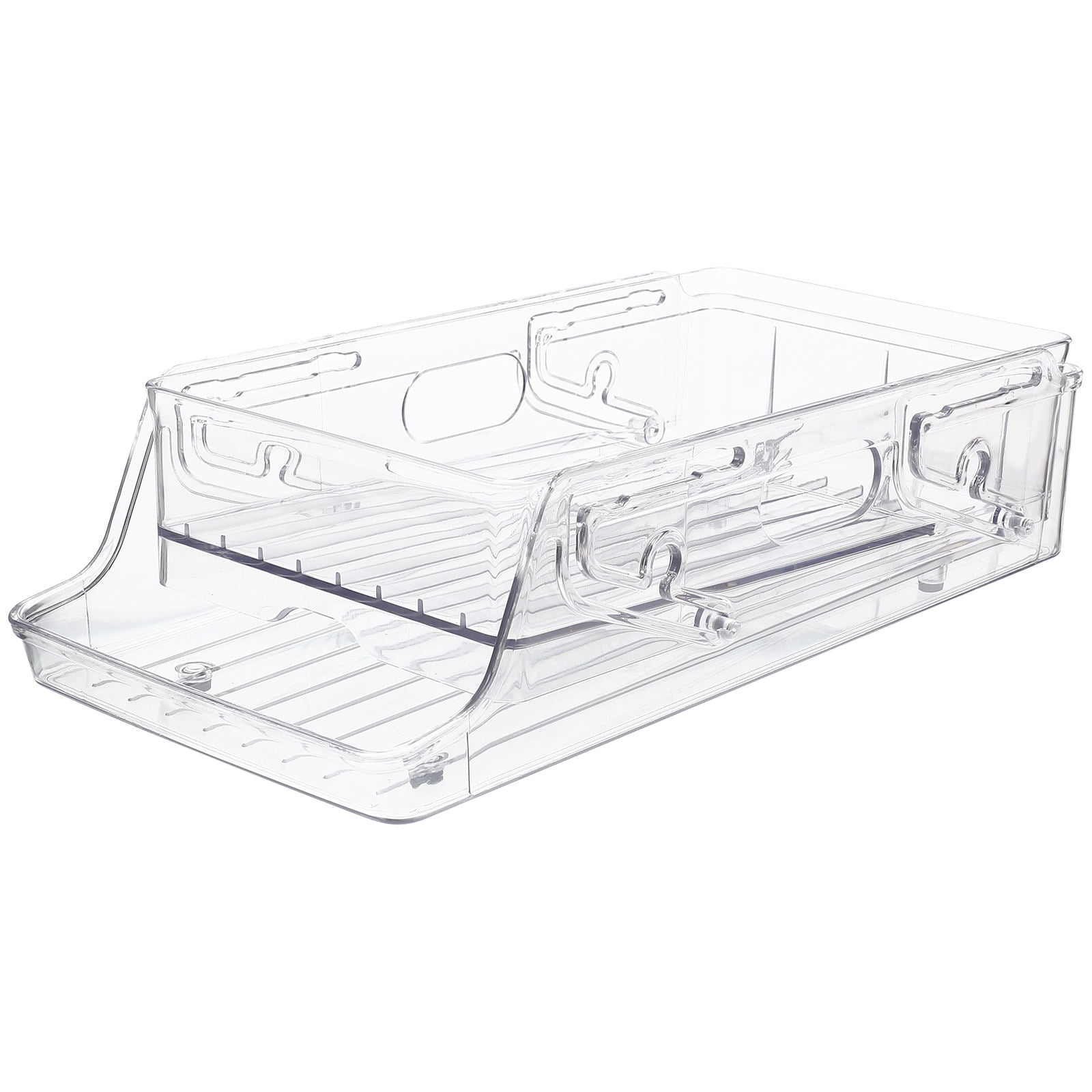 UPOUART Double Layer Can Organizer Rack, Beverage Storage Shelf for Kitchen, Fridge, Home & Restaurant, 1 Set