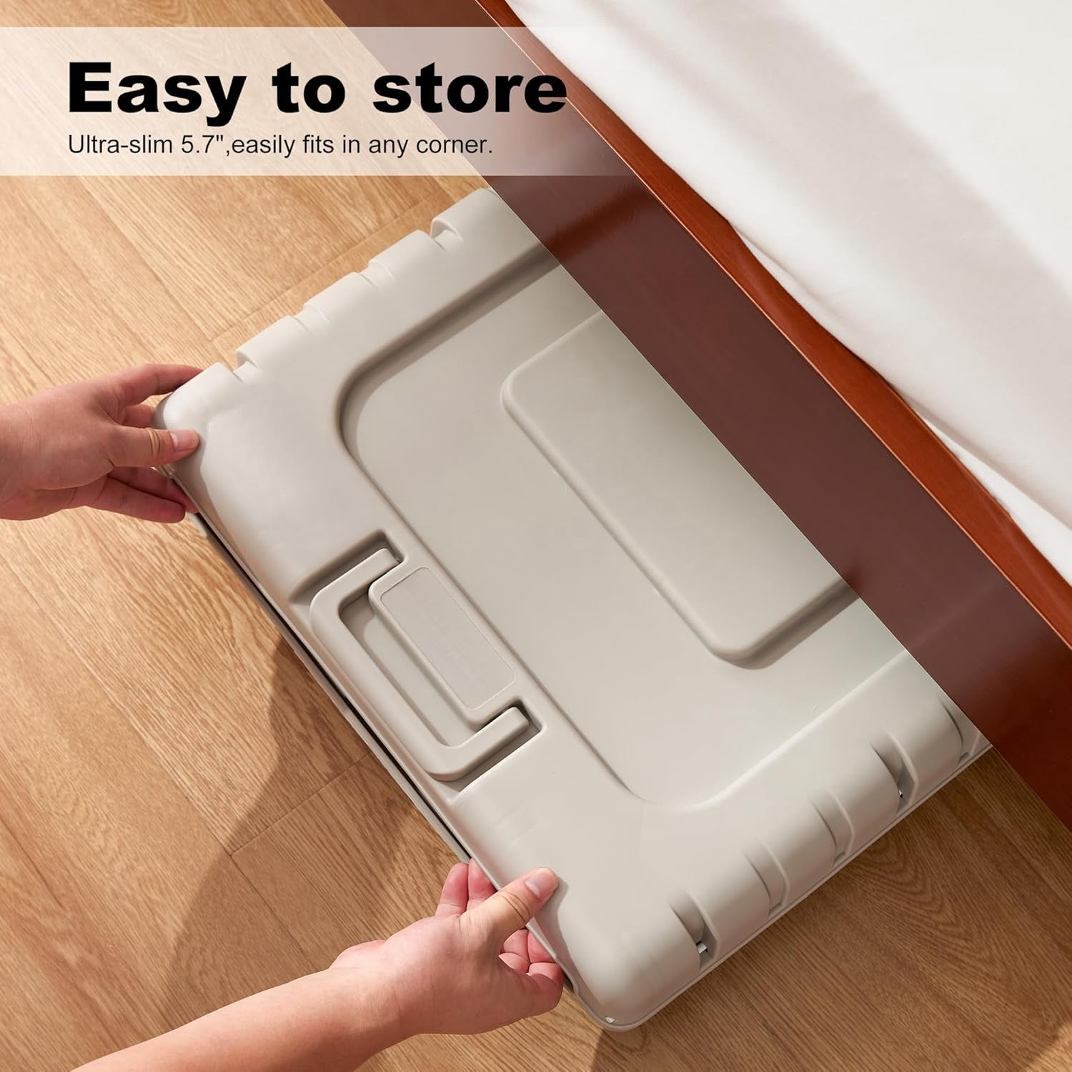 Collapsible Dog Crate for Dogs - 28" L Heavy Duty Dog Kennel No Tools Required with 4 Sides Steel Foldable Cage for Dogs Indoor Furniture, Portable Carrier with 2 Smooth Wheels, Gunmetal