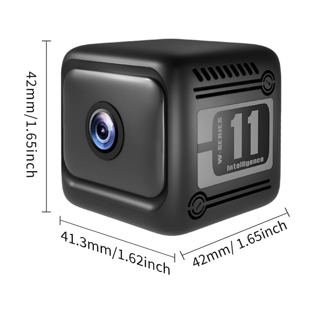 Mini Wireless Security Camera 1080P Battery Powered Indoor Outdoor PIR Motion Detection & 0 Lux Night Vision Cloud/SD Storage 4-User Live View Wire-Free Home Security Camera