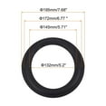thumbnail image 2 of Unique Bargains Rubber Speaker Foam Edge Surround Rings 8 Inch 132mm x 195mm Subwoofer Rings for Repair or DIY Black 1 Pcs, 2 of 5
