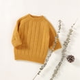 thumbnail image 4 of NOEGOEU Toddler Baby Boys Girls Sweater Crewneck Knit Long Sleeve Casual Pullover 6M-3Y (Yellow,18-24 Months), 4 of 8