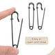 thumbnail image 4 of Uxcell 15pcs Alfileres de Seguridad 75mm Alfiler de Seguridad Grande Electrochapado para Ropa, Negro, 4 of 6