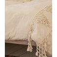 thumbnail image 3 of Flber outlet Ivory Duvet Cover Boho Cotton Tassel Bedspreads Comforter Quilt Cover 86"Wx90"L, 3 of 4