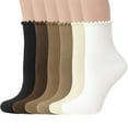 thumbnail image 4 of Bocaoying 15 Pairs Cute Ruffle Socks for Women, Lettuces Edge Crew Socks, Soft Cotton Frilly Socks, Cottagecore Coquette Girly Socks for Boots, Casual Daily Wear, 5-9.5, 4 of 8