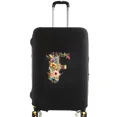 thumbnail image 1 of Housses de Valise Housse de Protection Valise de Voyage Anti-Rayures Housse Anti-Poussière Réutilisable Housse Anti-Poussière Lavable Motif Imprimé Floral Lettre 8floral Lettre F L, 1 of 6