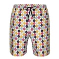 thumbnail image 4 of Naloa Polka Dot Men's Beach Shorts, Surfing shorts, Swim trunks, Quick Dry Swim Trunks for Surfing Beach Fun - Small, 4 of 9