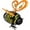 yellow-A, variant on Wuqi Hanging Solar Bee Lights, Bee Solar Lights Outdoor Garden, Outdoor Solar Lights Hanging Bee with Bouncy Springs for Garden, Backyard, Balcony