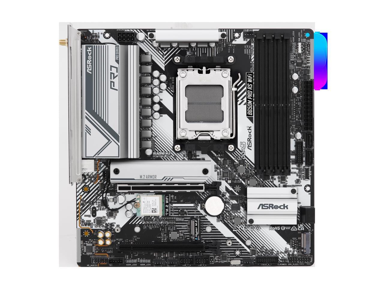 超歓迎された B650 AMD AM5 WiFi RS Pro B650M ASRock SATA ATX Micro 6Gb/s マザーボード