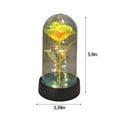 thumbnail image 3 of Valentine's Day LED Light Up Rose in Glass Dome - Colorful Artificial Flower Gift for Women, Mom, Birthday, Mother's Day, 3 of 7