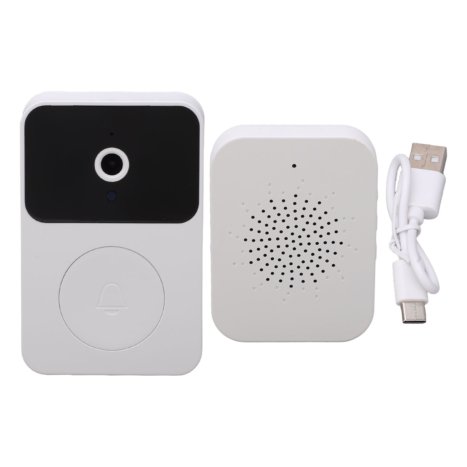 Visiophone Sans Fil, Sonnette Sans Fil avec Caméra, Sonnette Sans Fil