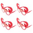 thumbnail image 1 of OUNONA 4Ud Gafas Creativas De Plástico Con Cangrejo Para Fiestas Y Eventos Veraniegos, 1 of 6