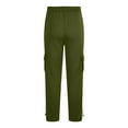 thumbnail image 5 of DPTALR Men's Solid Fleece Heavyweight Cargo Pants Green Big and Tall Men XXL, 5 of 5