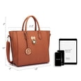 thumbnail image 5 of Dasein Women Handbags Purses Large Tote Shoulder Bag top Handle Satchel Bag for Work, 5 of 9