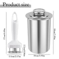 thumbnail image 3 of BINGLI Ham Maker Meat Press Cooker, Stainless Steel Deli Meat Press Mold with Thermometer, Large Capacity Homemade Lunch Meat Press Tool with Meat Tenderizer for Pork Beef Fish Seafood, 3 of 8